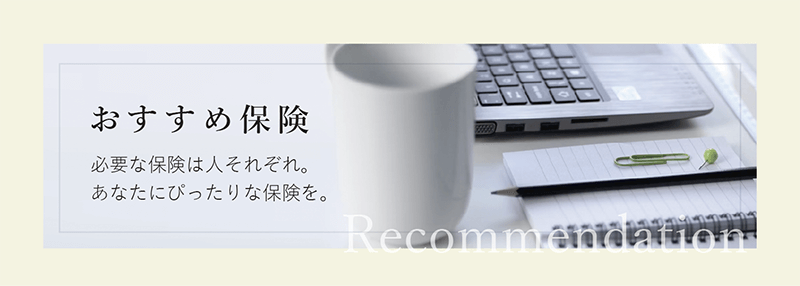 おすすめ保険
